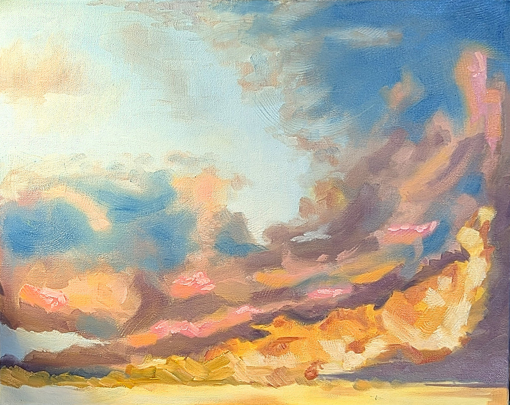 Oil Painting : 'Looking up and Forwards'