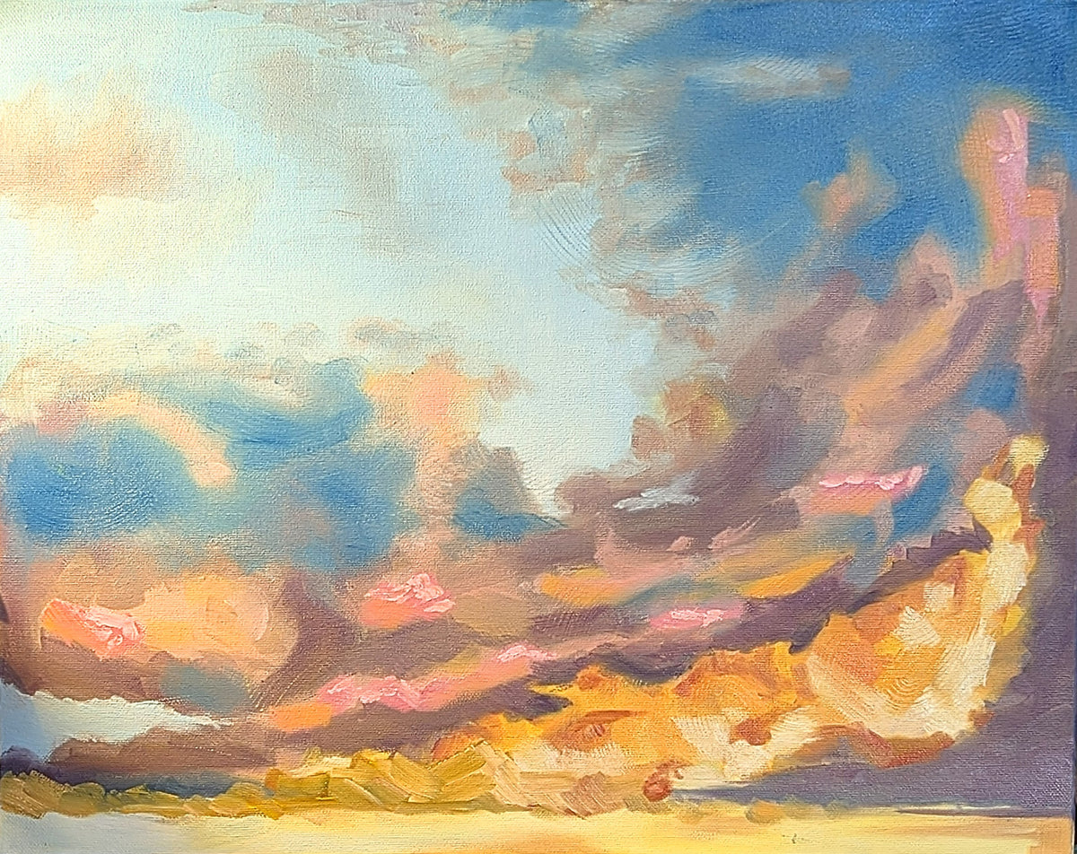 Oil Painting : 'Looking up and Forwards'